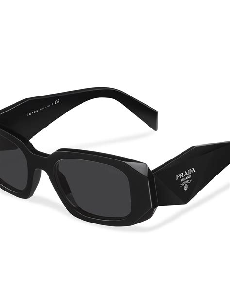 Prada Symbole Sunglasses Black/Slate Grey .